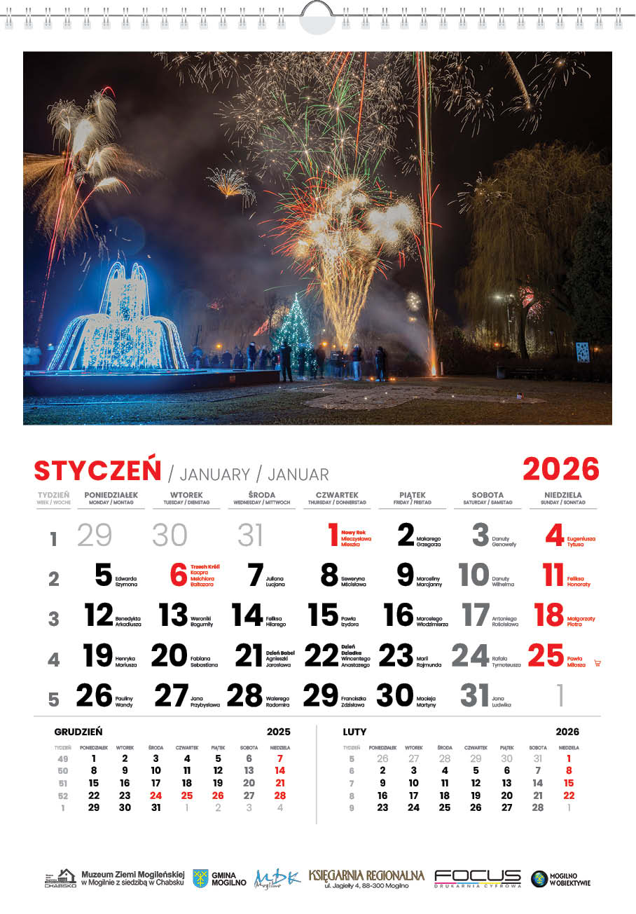 Kalendarz Mogilno w obiektywie 2026 układ poziomy - Image 2