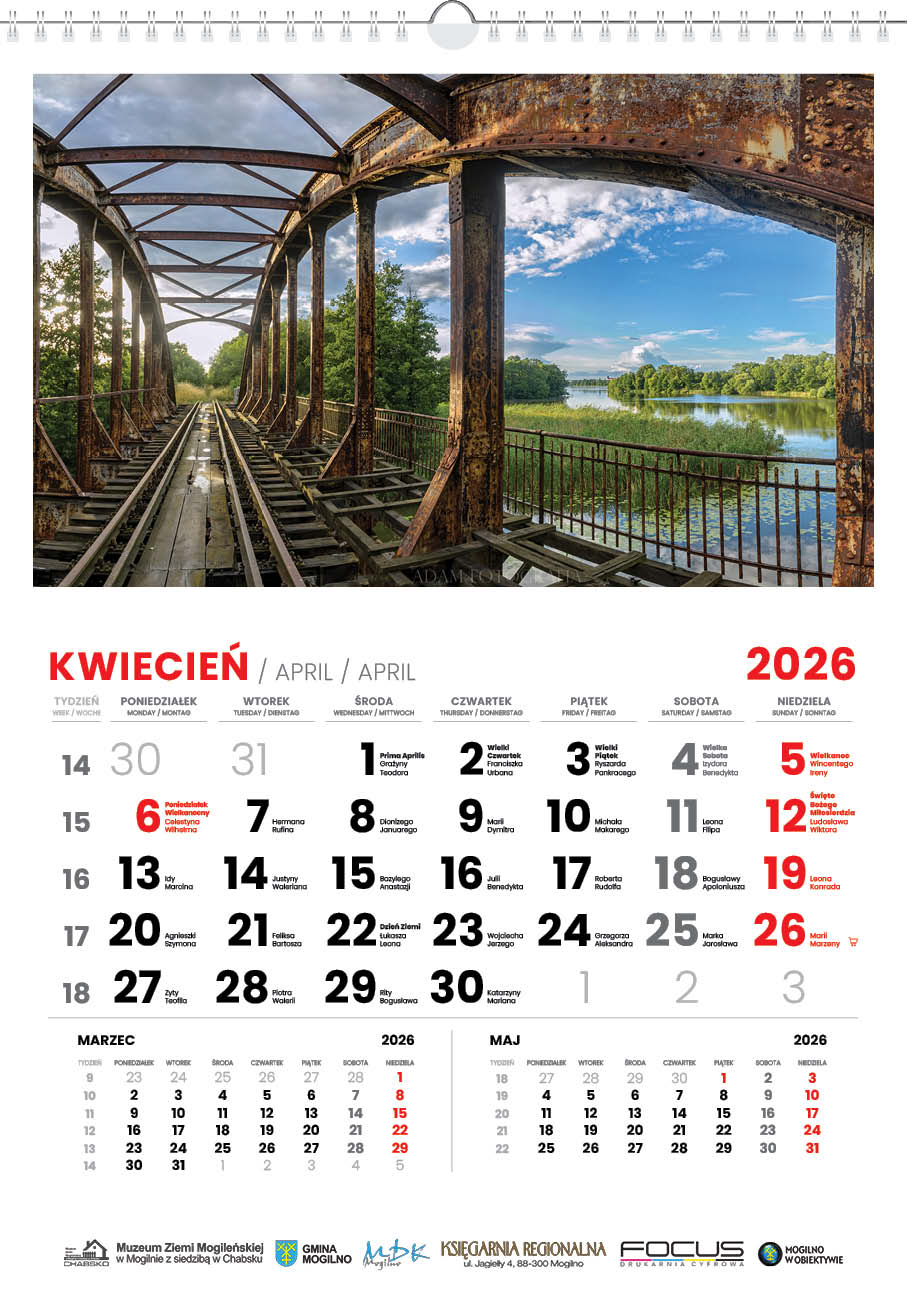 Kalendarz Mogilno w obiektywie 2026 układ poziomy - Image 5