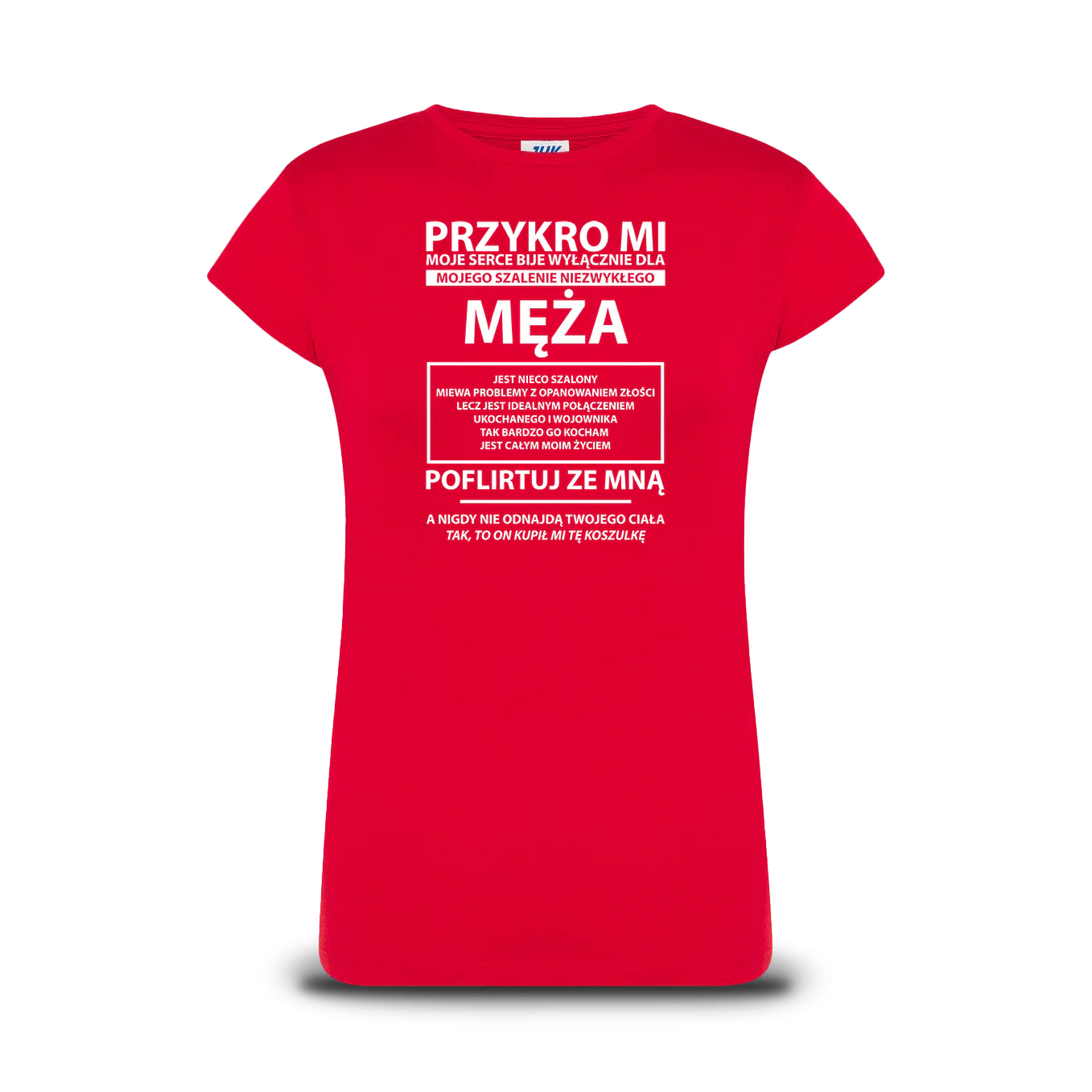 Koszulka dla żony - Serce Tylko Dla Męża - Image 3