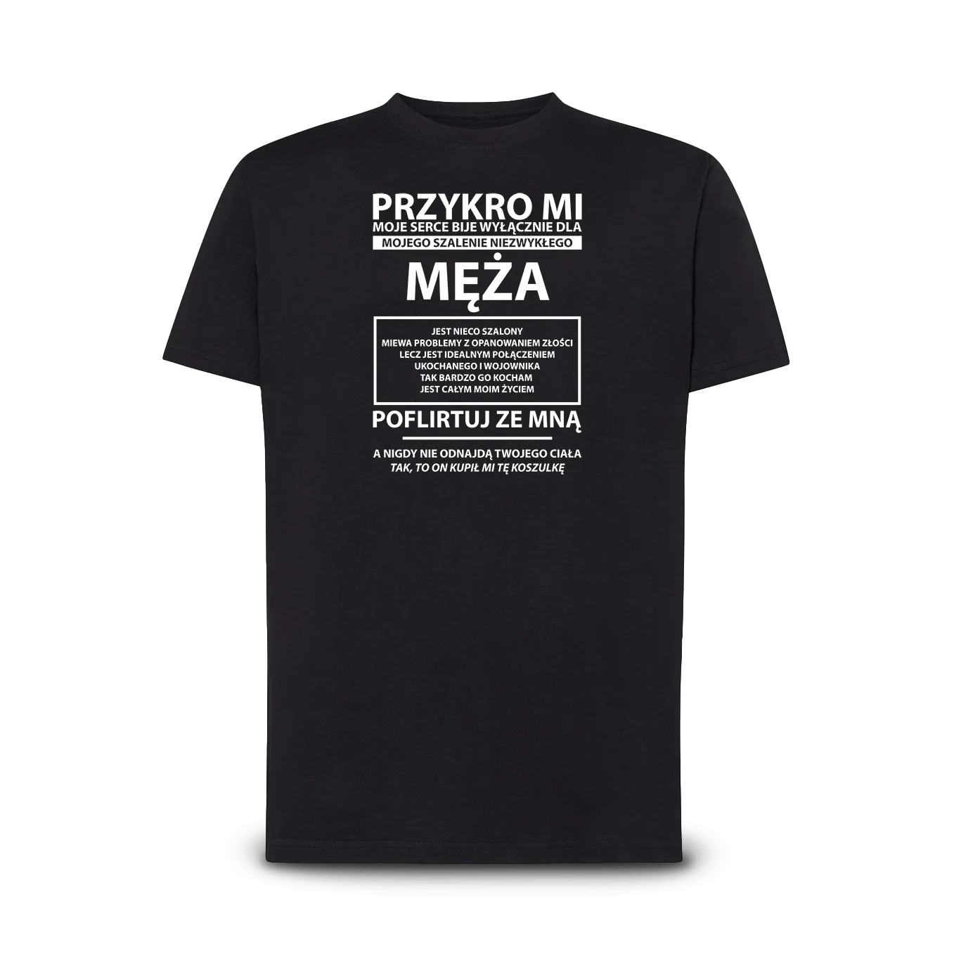 Koszulka dla żony - Serce Tylko Dla Męża - Image 5