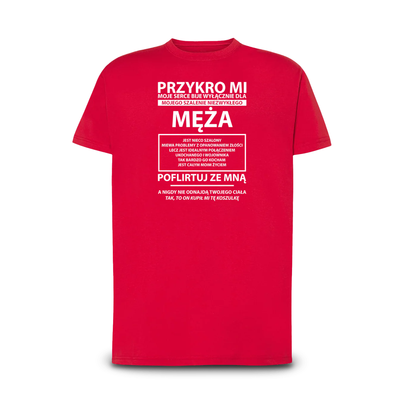 Koszulka dla żony - Serce Tylko Dla Męża - Image 6
