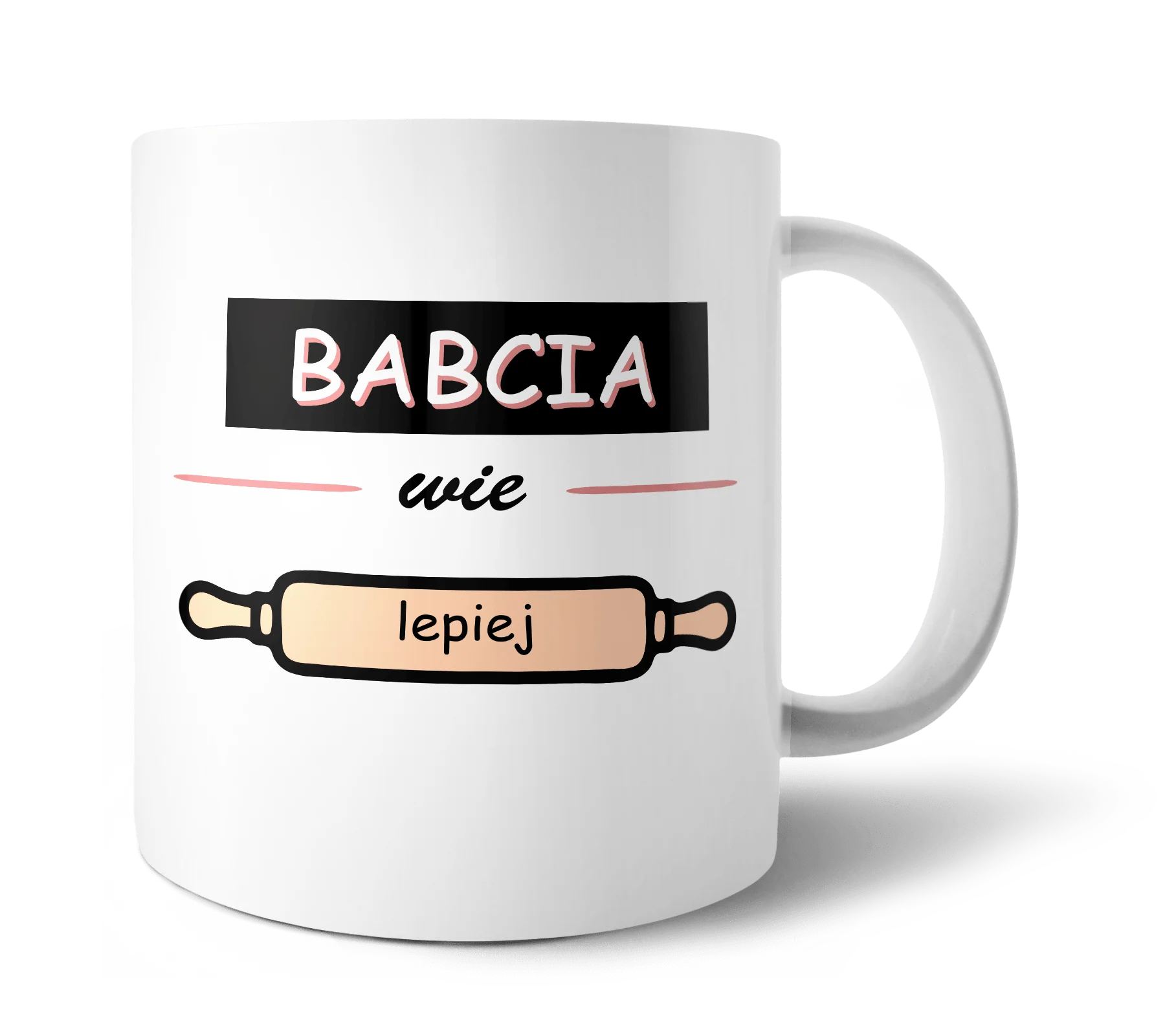 Kubek babcia wie lepiej 330ml