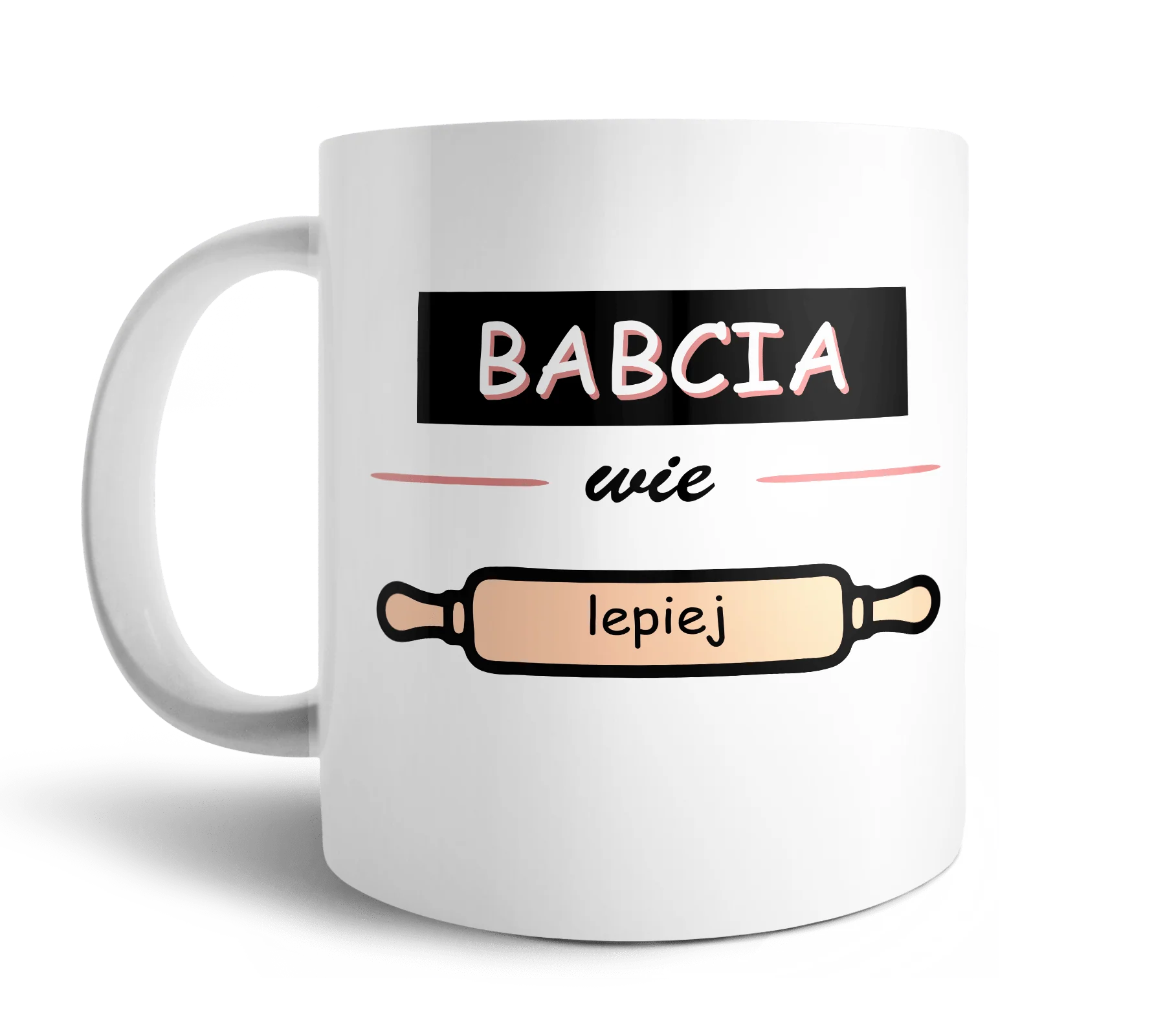 Kubek babcia wie lepiej 330ml - Image 2