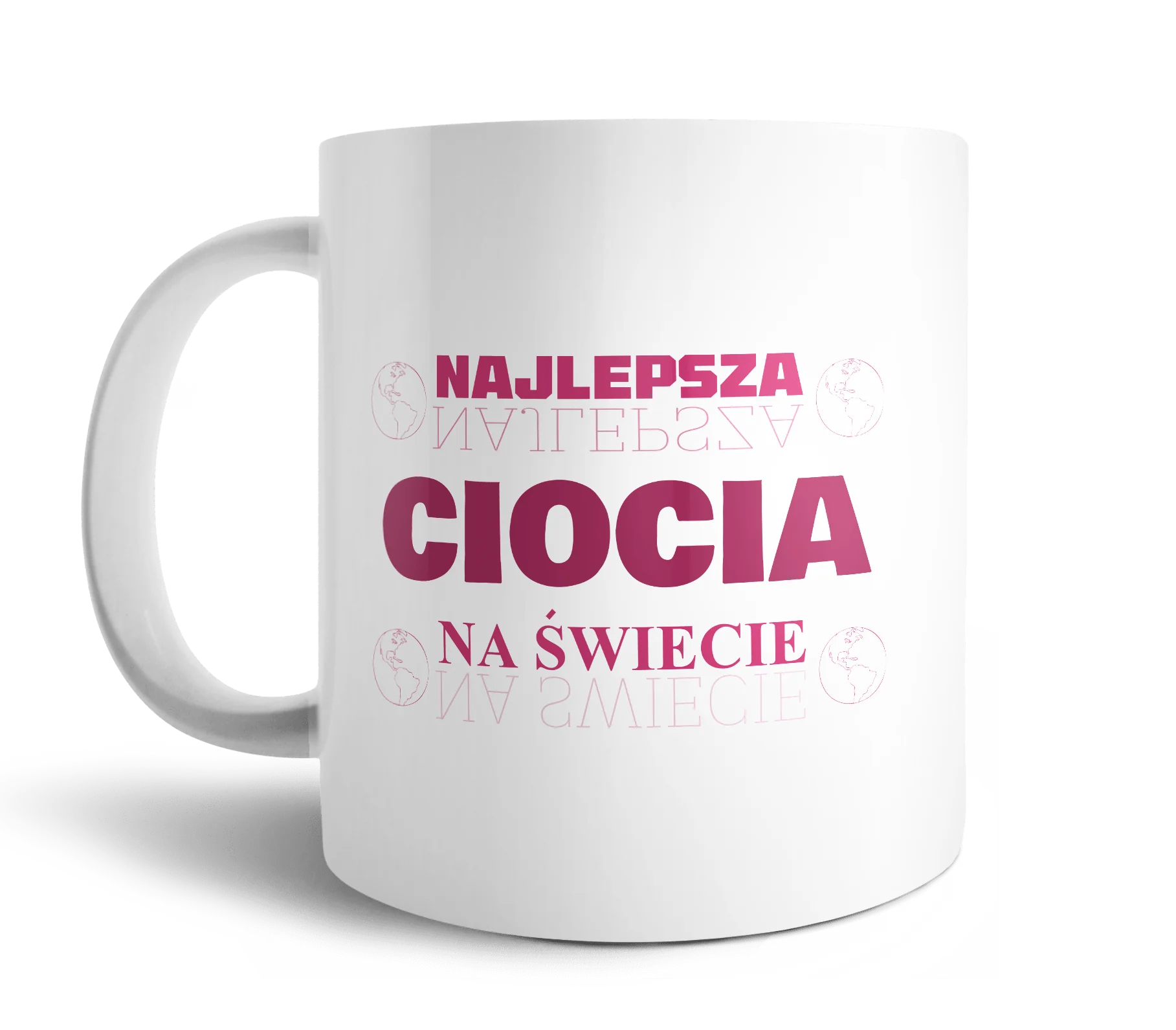 Kubek najlepsza ciocia na świecie 330ml - Image 2