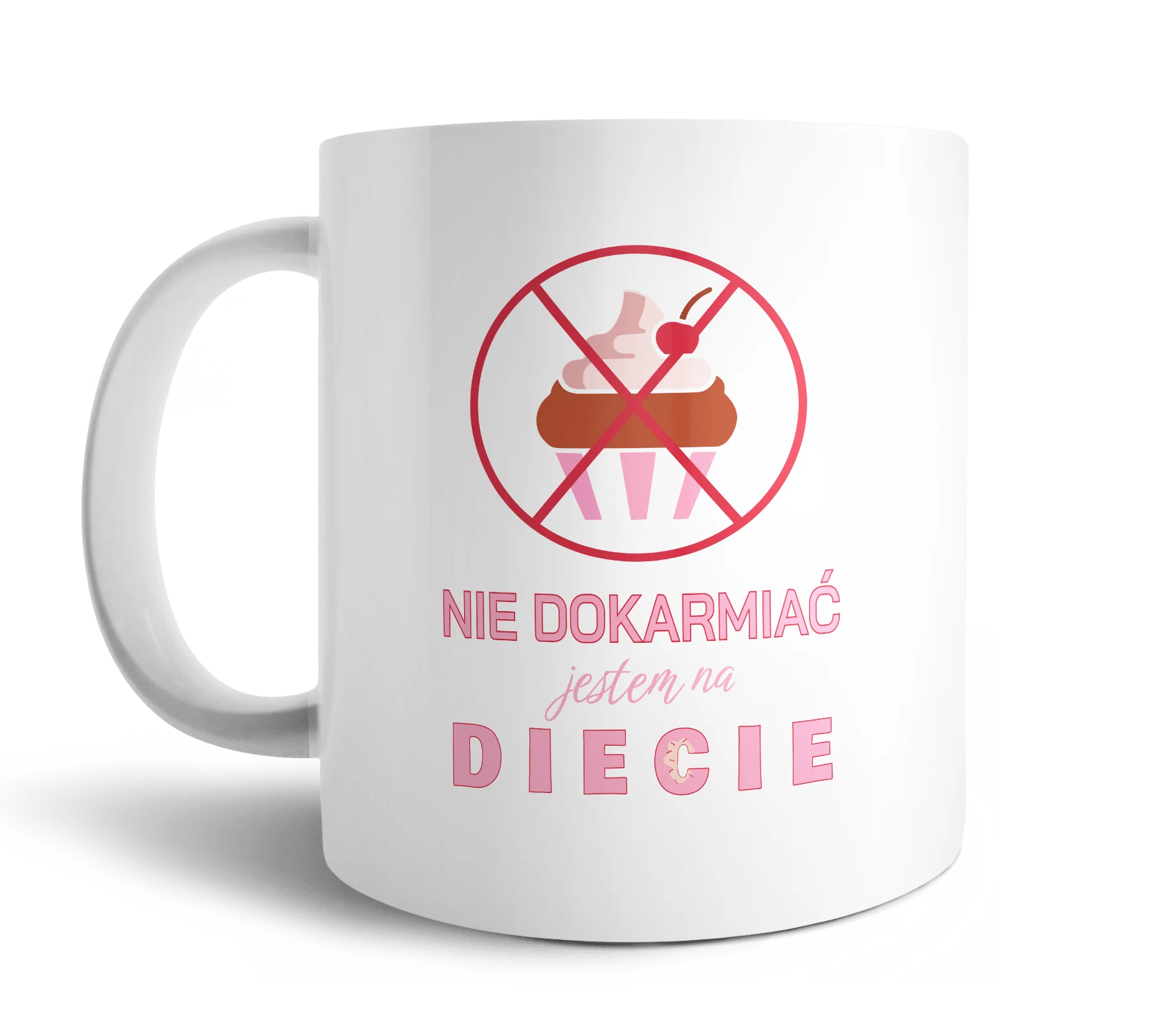 Kubek Nie Dokarmiać Jestem Na Diecie 330ml - Image 2
