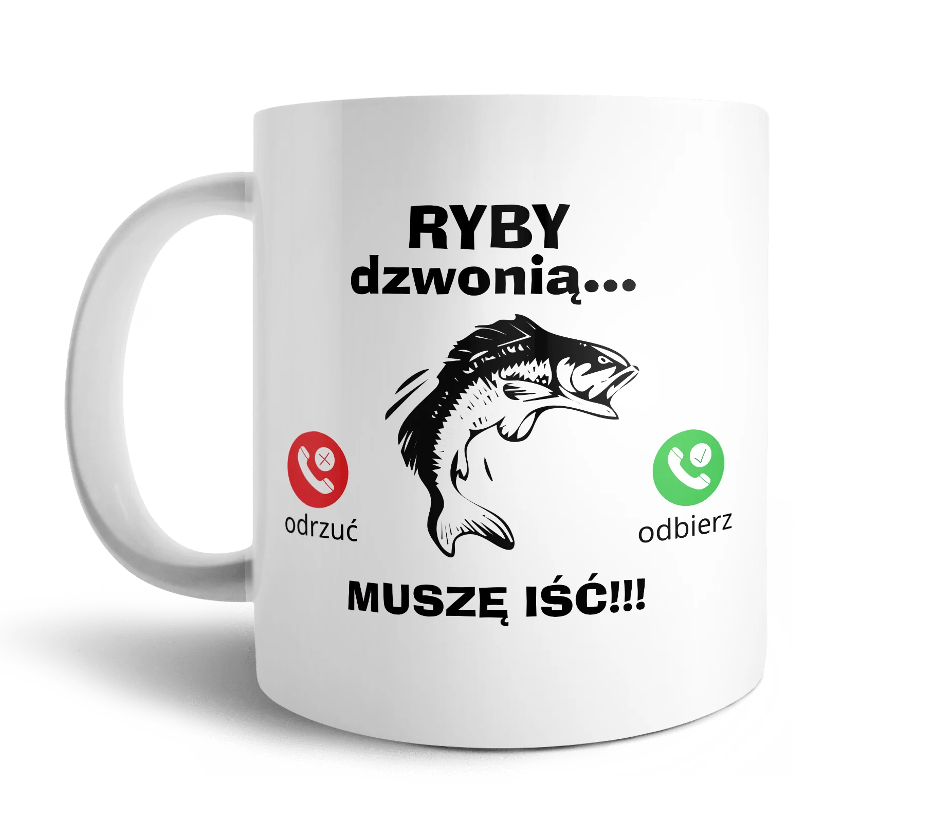Kubek Ryby Dzwonią Musze Iść 330ml - Image 2
