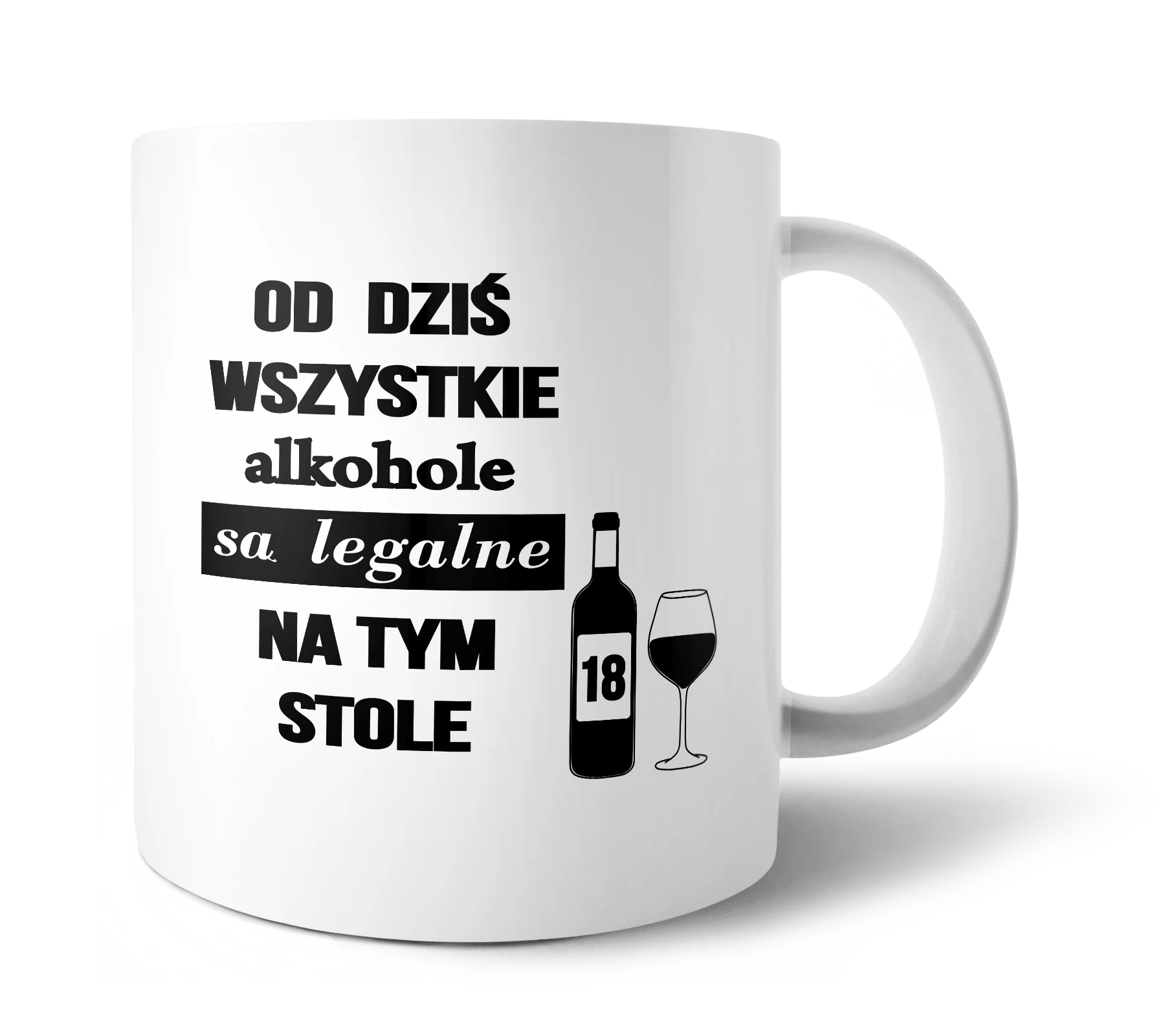 Kubek wszystkiego najlepszego z okazji 18 urodzin 330ml