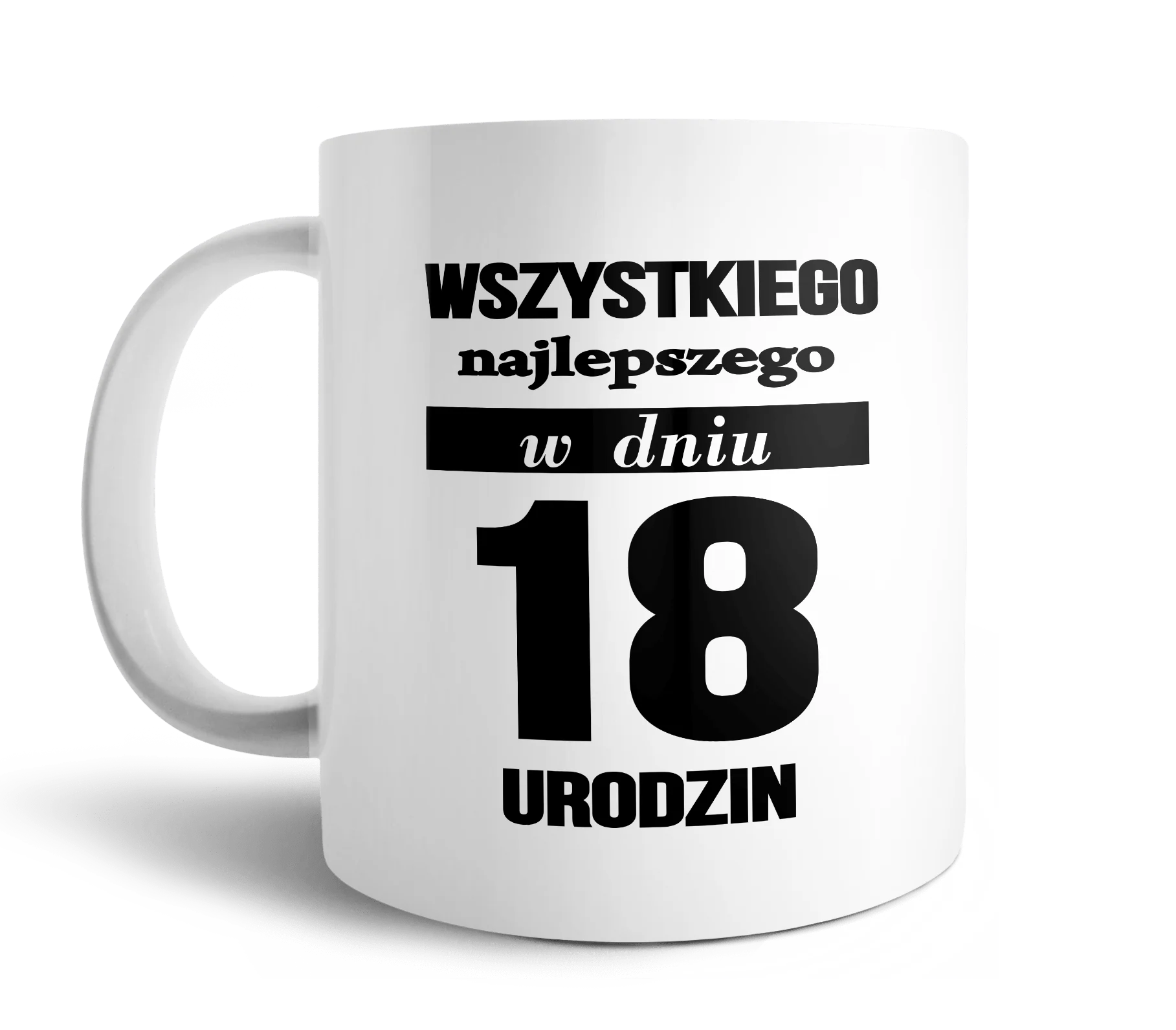 Kubek wszystkiego najlepszego z okazji 18 urodzin 330ml - Image 2