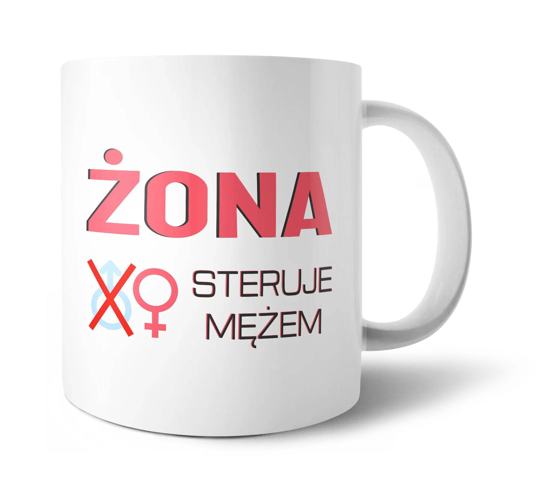 Kubek żona steruje mężem 330ml
