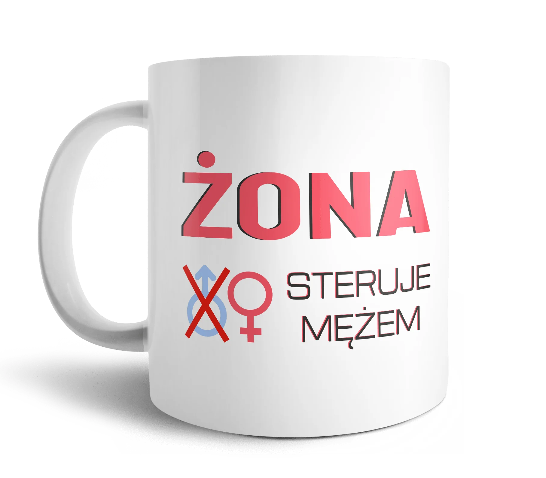 Kubek żona steruje mężem 330ml - Image 2